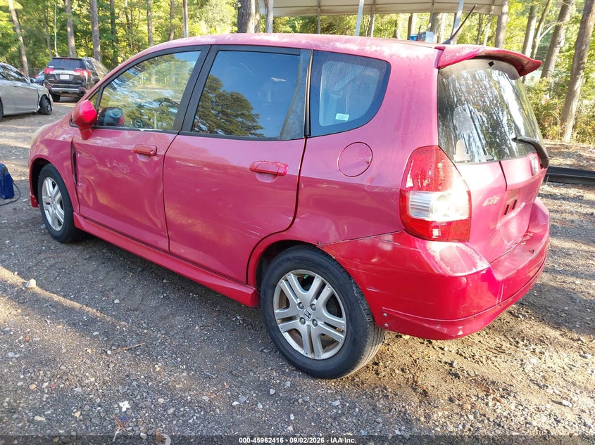 2008 Honda Fit VIN JHMGD38658S045611 IAAI salvage auction — REAR END, Clear (Virginia), sold $175 on 2026-10-06 (photo 3)