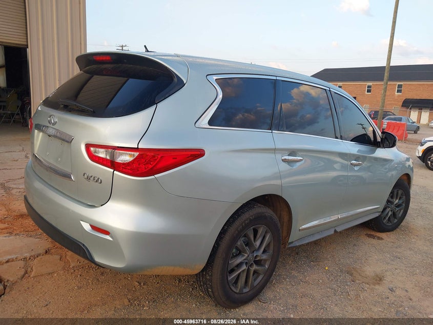 2014 Infiniti Qx60 VIN 5N1AL0MM8EC527889 IAAI salvage auction — LEFT FRONT, Salvage (North Carolina), sold $1,200 on 2026-09-14 (photo 4)