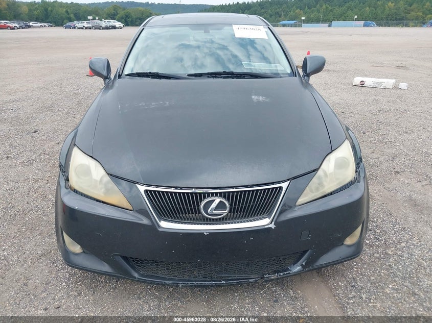 2008 Lexus Is VIN JTHBK262085083093 IAAI salvage auction — NORMAL WEAR, Clear (Alabama), sold $875 on 2026-09-23 (photo 6)