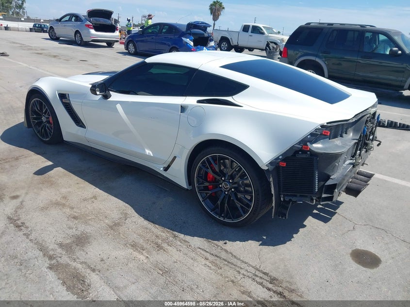 2016 Chevrolet Corvette VIN 1G1YN2D66G5601580 IAAI salvage auction — Rear, Salvage, sold $20,100 on 2026-09-16 (photo 3)