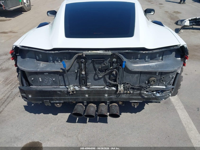 2016 Chevrolet Corvette VIN 1G1YN2D66G5601580 IAAI salvage auction — Rear, Salvage, sold $20,100 on 2026-09-16 (photo 6)
