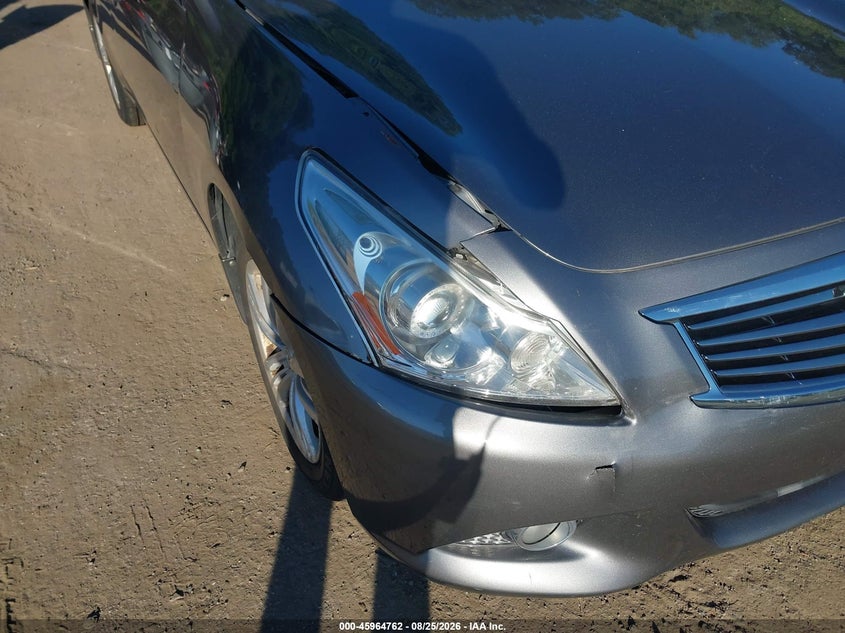 2013 Infiniti G VIN JN1CV6AR6DM751961 IAAI salvage auction — NORMAL WEAR, Clear (Massachusetts), sold $875 on 2026-09-21 (photo 6)