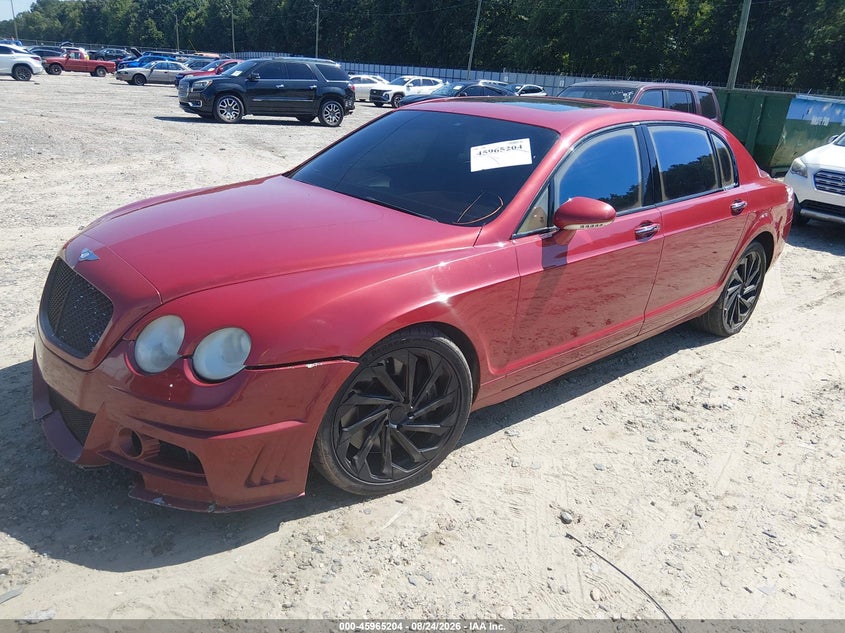 2006 Bentley Continental flying spur VIN SCBBR53W56C036370 IAAI salvage auction — FRONT & REAR, Clear (South Carolina), sold $6,350 on 2026-09-10 (photo 2)