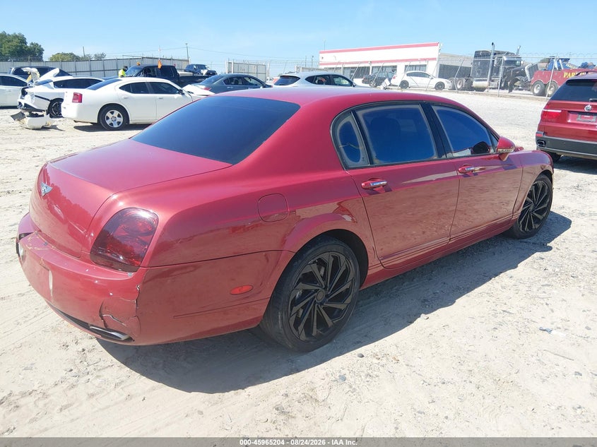 2006 Bentley Continental flying spur VIN SCBBR53W56C036370 IAAI salvage auction — FRONT & REAR, Clear (South Carolina), sold $6,350 on 2026-09-10 (photo 4)
