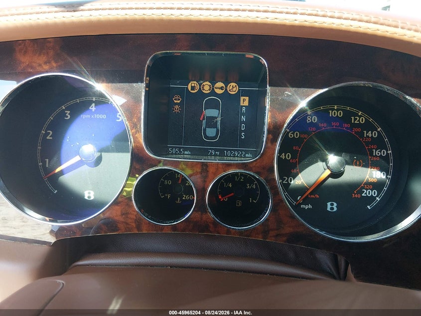 2006 Bentley Continental flying spur VIN SCBBR53W56C036370 IAAI salvage auction — FRONT & REAR, Clear (South Carolina), sold $6,350 on 2026-09-10 (photo 7)