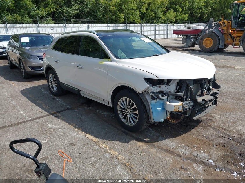 2017 Lincoln Mkx VIN 2LMPJ8KR9HBL11734 IAAI salvage auction — FRONT END, Salvage Title, sold $2,250 on 2026-09-22 (photo 1)