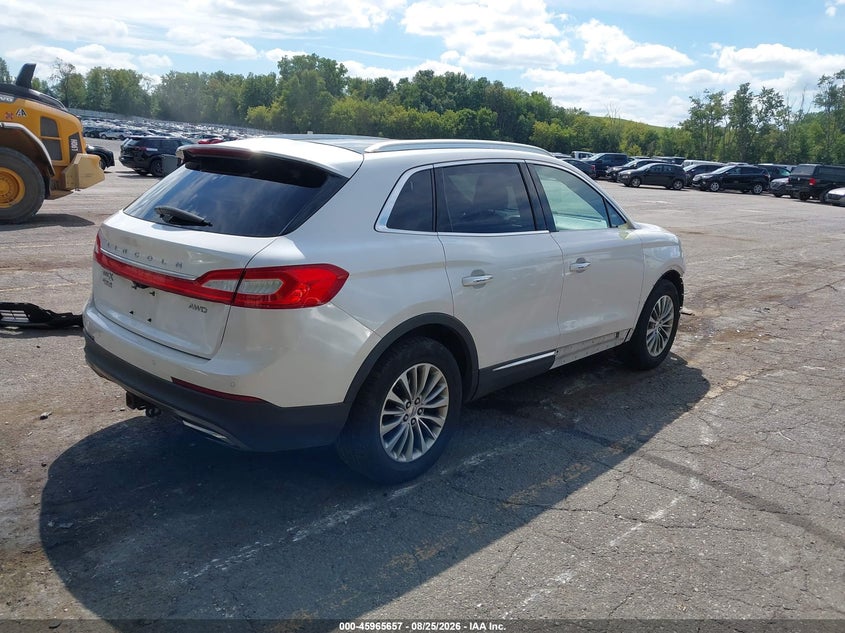2017 Lincoln Mkx VIN 2LMPJ8KR9HBL11734 IAAI salvage auction — FRONT END, Salvage Title, sold $2,250 on 2026-09-22 (photo 4)