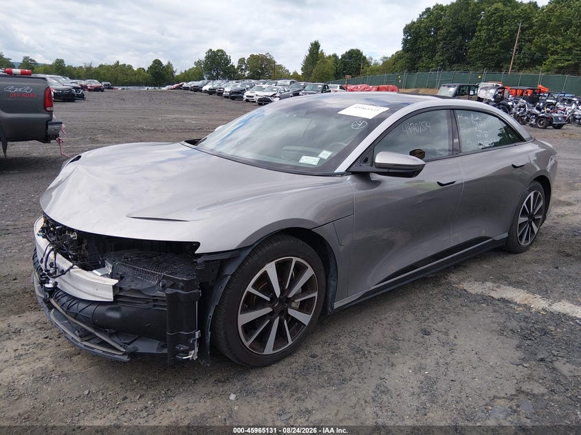 2023 Lucid Air VIN 50EA1TEA9PA002317 IAAI salvage auction — FRONT END, Salvage (Pennsylvania), sold $9,850 on 2026-09-17 (photo 2)