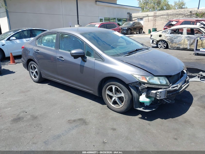 2015 Honda Civic VIN 19XFB2F75FE246479 IAAI salvage auction — SIDE, Salvage Title, sold $2,450 on 2026-08-30 (photo 1)