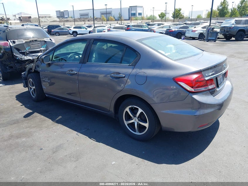 2015 Honda Civic VIN 19XFB2F75FE246479 IAAI salvage auction — SIDE, Salvage Title, sold $2,450 on 2026-08-30 (photo 3)