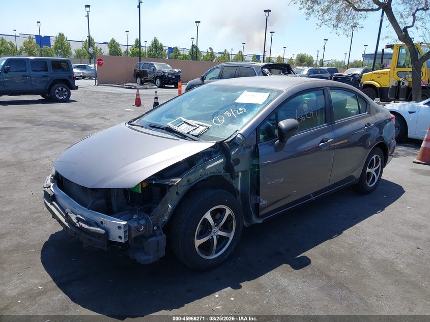 2015 Honda Civic VIN 19XFB2F75FE246479 IAAI salvage auction — SIDE, Salvage Title, sold $2,450 on 2026-08-30 (photo 6)