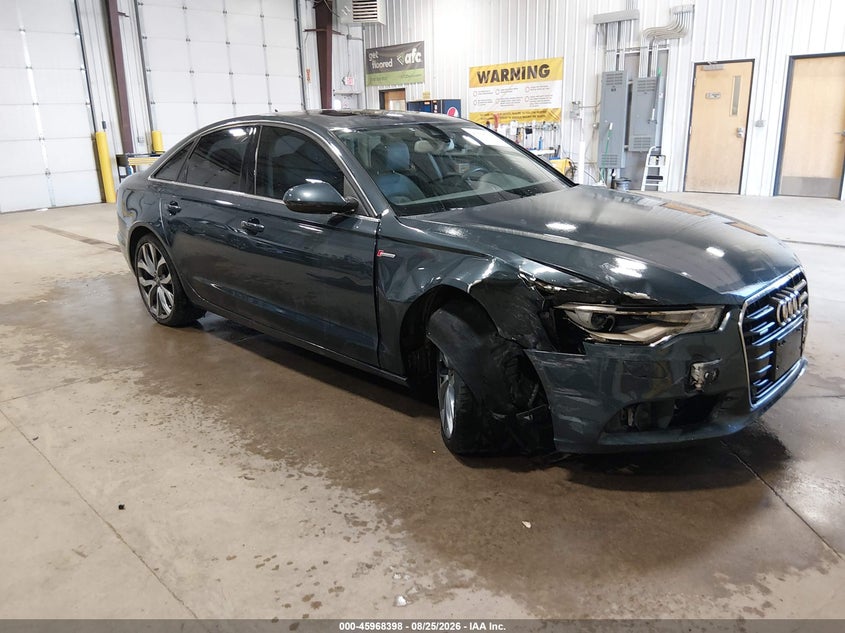 2013 Audi A6 VIN WAUGGAFC1DN126052 IAAI salvage auction — FRONT END, Salvage (North Dakota), sold $1,675 on 2026-09-26 (photo 1)