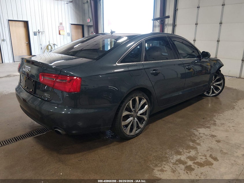 2013 Audi A6 VIN WAUGGAFC1DN126052 IAAI salvage auction — FRONT END, Salvage (North Dakota), sold $1,675 on 2026-09-26 (photo 4)
