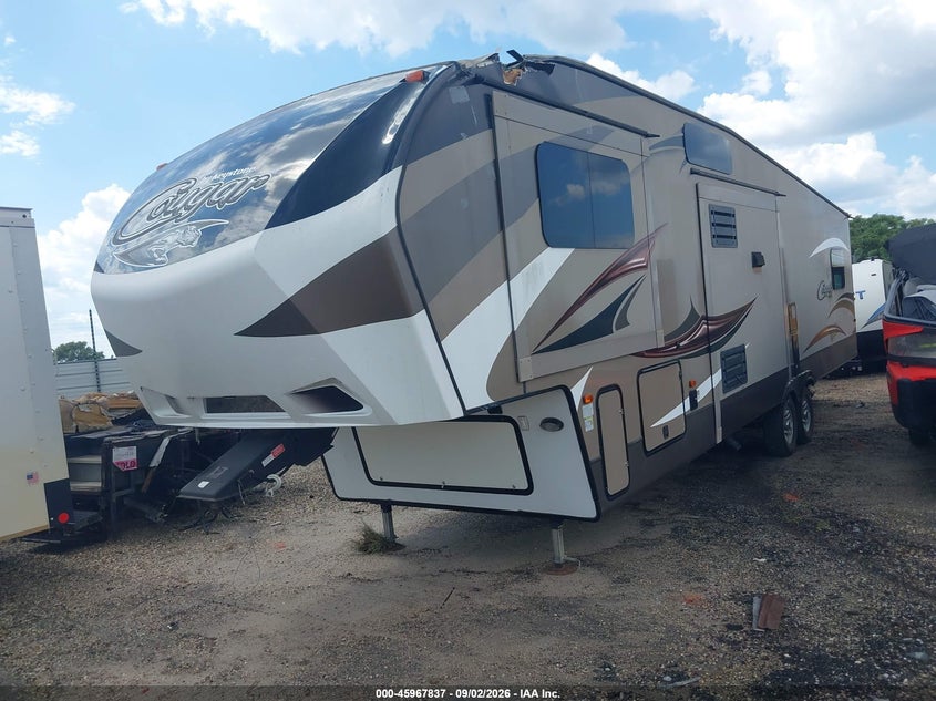 2015 Keystone Cougar VIN 4YDF33729F2506849 IAAI salvage auction — Roof, Salvage, sold $3,575 on 2026-09-24 (photo 2)