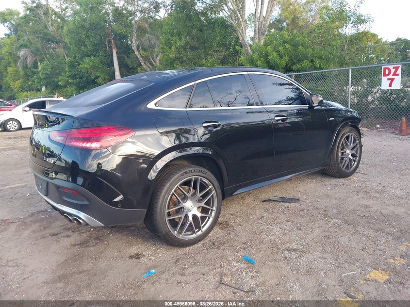 2024 Mercedes-benz Amg gle coupe VIN 4JGFD6BB5RB136671 IAAI salvage auction — FRONT END, Wait Title, sold $7,200 on 2026-10-09 (photo 4)