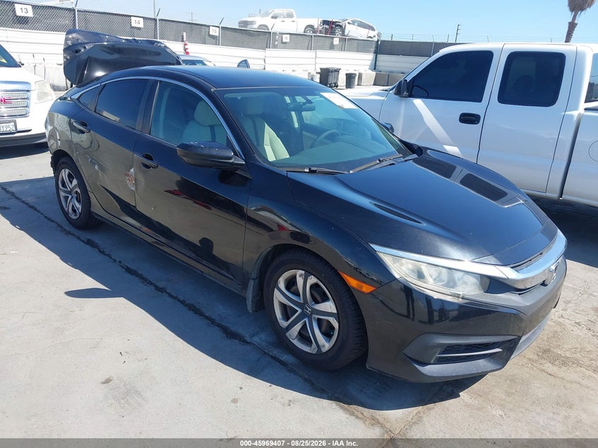 2016 Honda Civic VIN 2HGFC2F52GH524452 IAAI salvage auction — REAR END, Salvage (California), sold $4,300 on 2026-09-02 (photo 1)