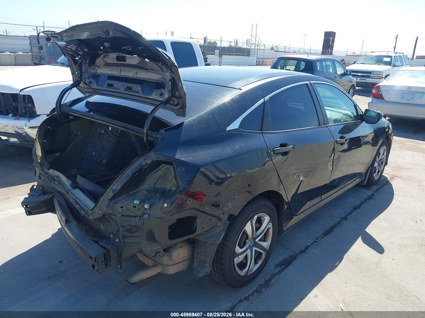 2016 Honda Civic VIN 2HGFC2F52GH524452 IAAI salvage auction — REAR END, Salvage (California), sold $4,300 on 2026-09-02 (photo 4)