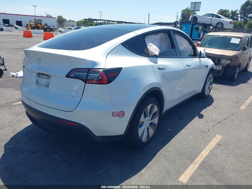 2021 Tesla Model y VIN 5YJYGDEE4MF122250 IAAI salvage auction — FRONT END, Wait Title, sold $5,900 on 2026-09-06 (photo 4)