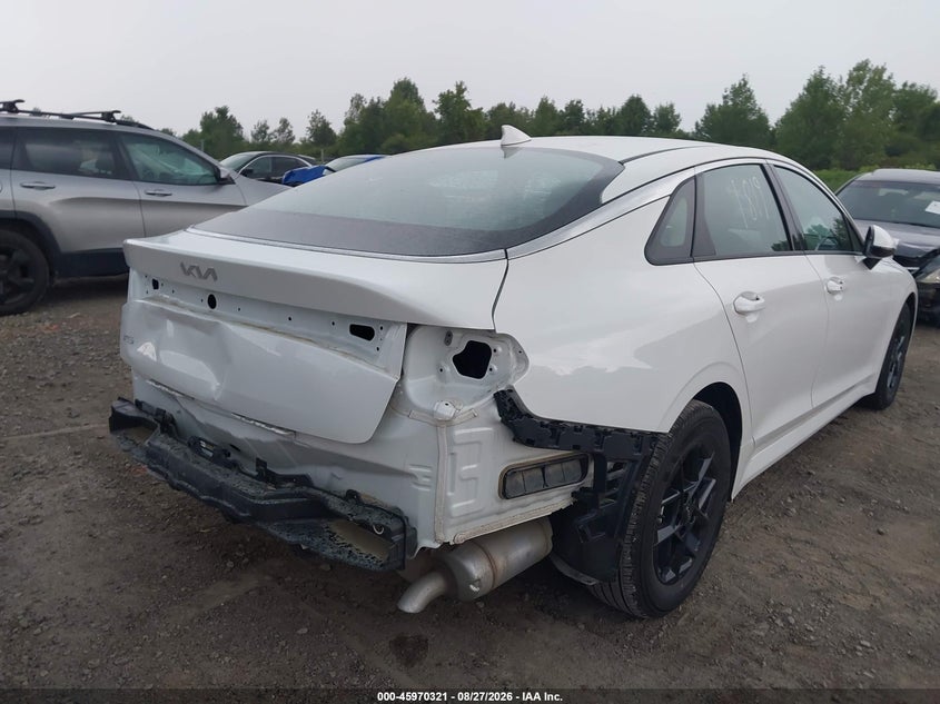 2026 Kia K5 VIN KNAG24J77T5480537 IAAI salvage auction — REAR END, Salvage Title, sold $14,100 on 2026-09-10 (photo 4)