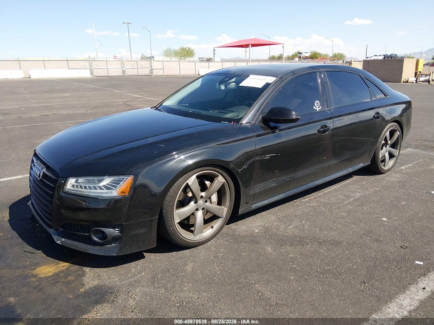 2018 Audi A8 VIN WAU43AFD4JN000397 IAAI salvage auction — SIDE, Salvage Title, sold $5,300 on 2026-10-09 (photo 2)