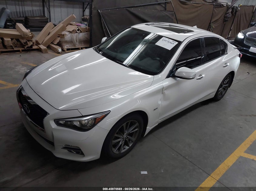 2017 Infiniti Q50 VIN JN1EV7AP8HM742553 IAAI salvage auction — REAR END, Salvage (Arizona), sold $2,050 on 2026-09-15 (photo 2)