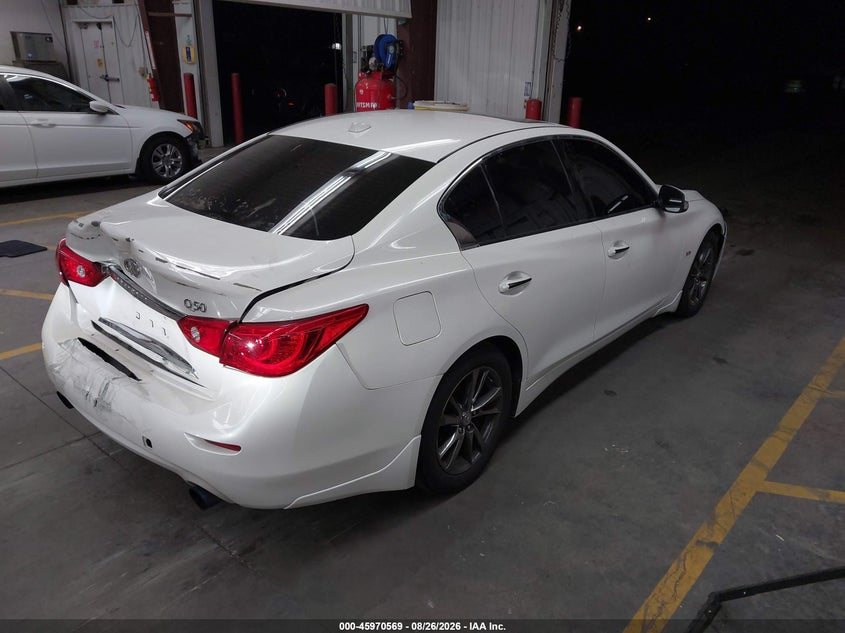 2017 Infiniti Q50 VIN JN1EV7AP8HM742553 IAAI salvage auction — REAR END, Salvage (Arizona), sold $2,050 on 2026-09-15 (photo 4)