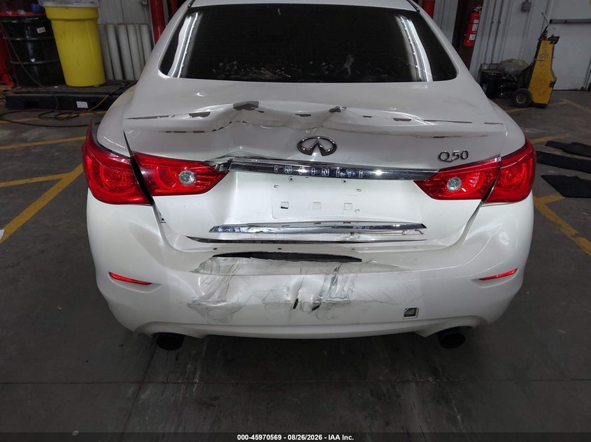 2017 Infiniti Q50 VIN JN1EV7AP8HM742553 IAAI salvage auction — REAR END, Salvage (Arizona), sold $2,050 on 2026-09-15 (photo 6)