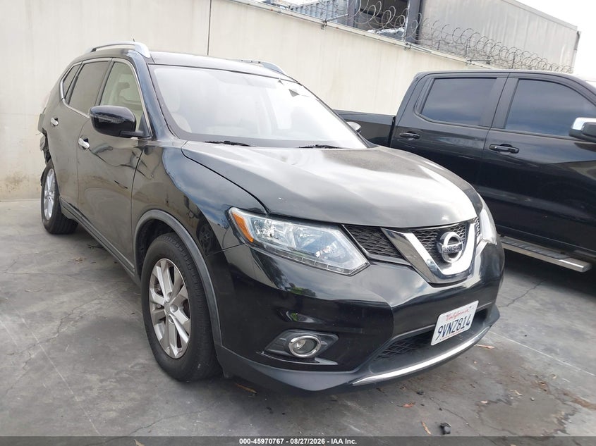 2016 Nissan Rogue VIN KNMAT2MT1GP718329 IAAI salvage auction — REAR END, Wait Title, sold $1,975 on 2026-09-16 (photo 1)