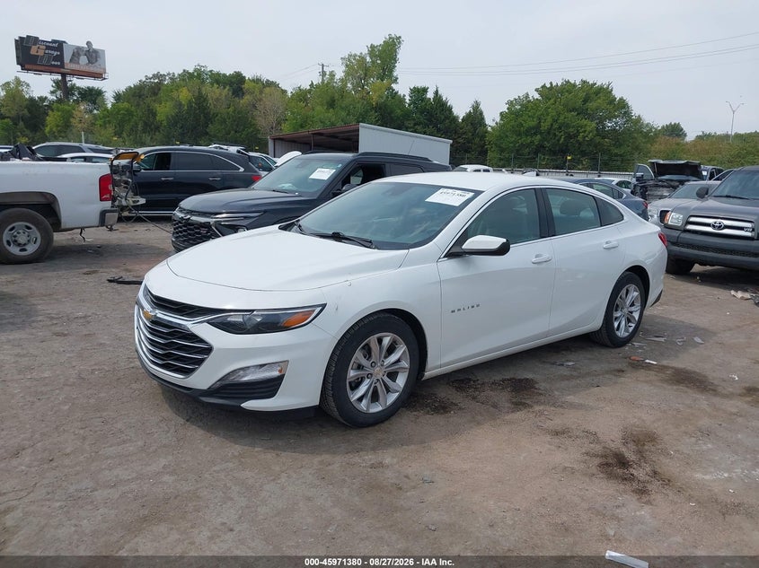 2023 Chevrolet Malibu VIN 1G1ZD5ST0PF207794 IAAI salvage auction — HAIL, Clear (Oklahoma), sold $11,150 on 2026-09-02 (photo 2)