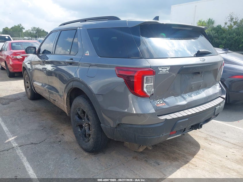 2022 Ford Explorer VIN 1FMSK8JH1NGC35863 IAAI salvage auction — FRONT & REAR, Salvage (North Carolina), sold $7,100 on 2026-10-05 (photo 3)