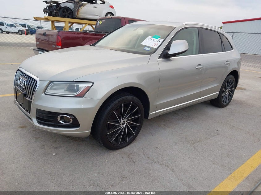 2013 Audi Q5 VIN WA1LFAFP7DA091641 IAAI salvage auction — NORMAL WEAR, Clear (Texas), sold $850 on 2026-09-11 (photo 2)