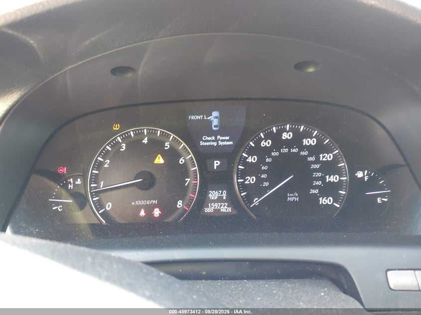 2008 Lexus Ls VIN JTHBL46FX85076535 IAAI salvage auction — FRONT END, Salvage (Ohio), sold $1,050 on 2026-10-03 (photo 7)