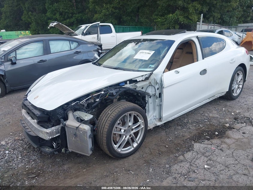 2014 Porsche Panamera VIN WP0AB2A70EL055284 IAAI salvage auction — FRONT END, Wait Title, sold $50 on 2026-10-04 (photo 2)