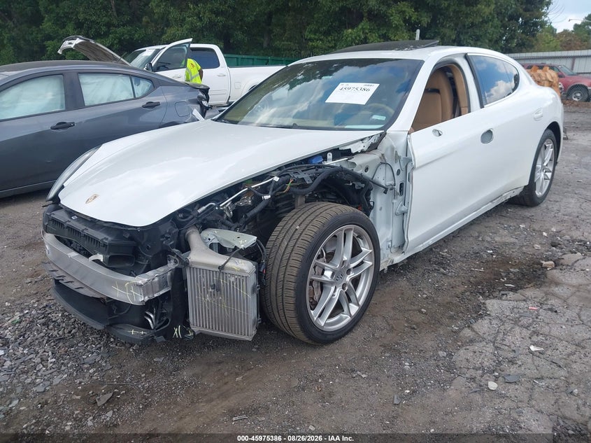 2014 Porsche Panamera VIN WP0AB2A70EL055284 IAAI salvage auction — FRONT END, Wait Title, sold $50 on 2026-10-04 (photo 6)