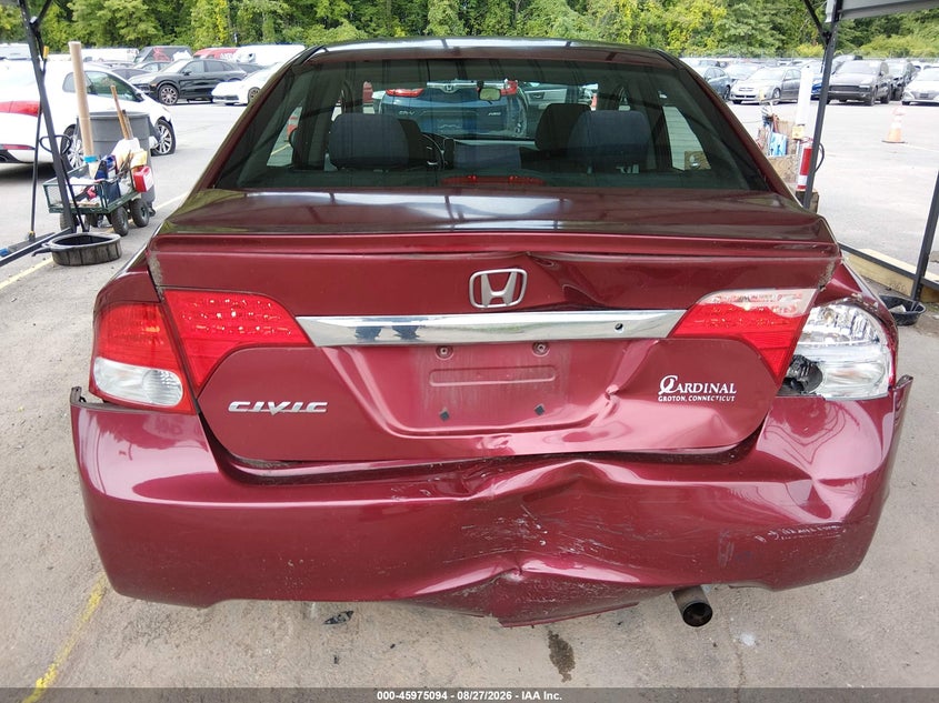 2011 Honda Civic VIN 2HGFA1F66BH543040 IAAI salvage auction — REAR END, Salvage (Connecticut), sold $1,975 on 2026-09-11 (photo 6)