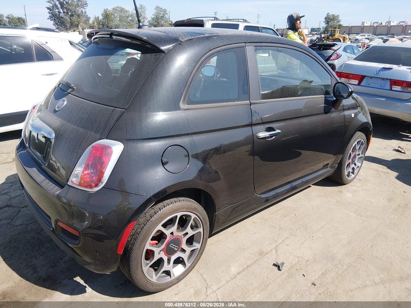 2012 Fiat 500 VIN 3C3CFFBRXCT140546 IAAI salvage auction — NORMAL WEAR, Clear - Dealer Only (California), sold $1,100 on 2026-09-05 (photo 4)