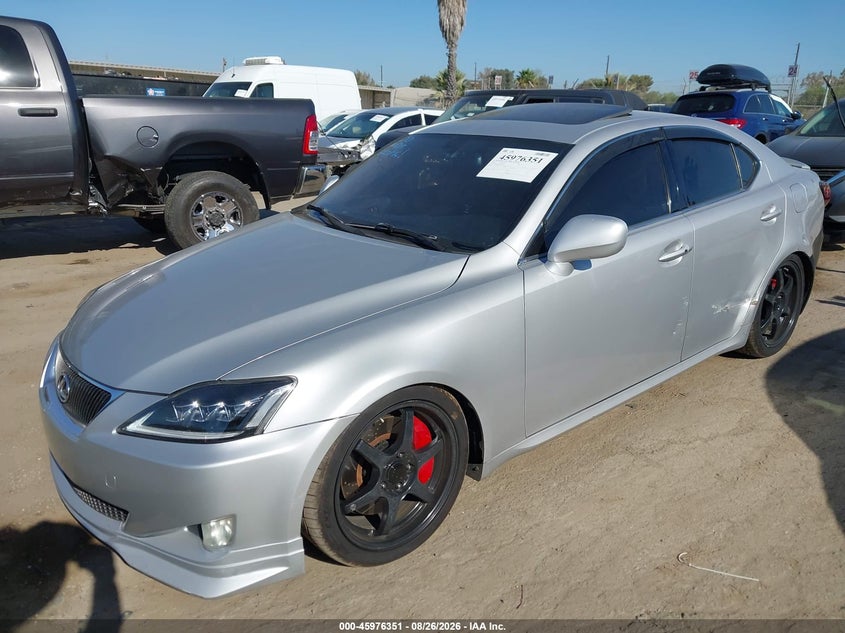 2006 Lexus Is 350 VIN JTHBE262765000974 IAAI salvage auction — LEFT REAR, Salvage (California), sold $4,500 on 2026-09-05 (photo 2)