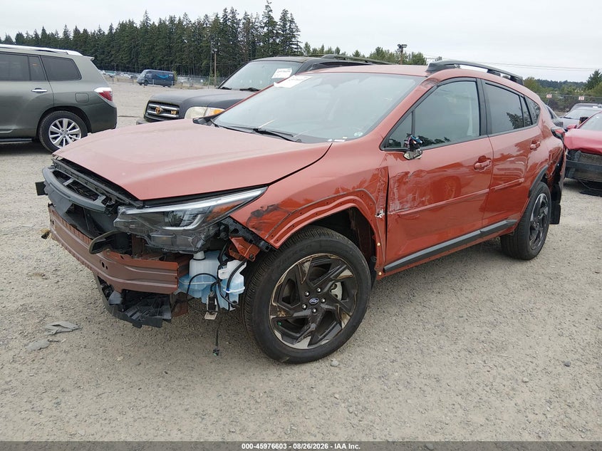 2025 Subaru Crosstrek VIN 4S4GUHL62S3740969 IAAI salvage auction — FRONT END, Clear (Washington), sold $12,975 on 2026-09-04 (photo 2)