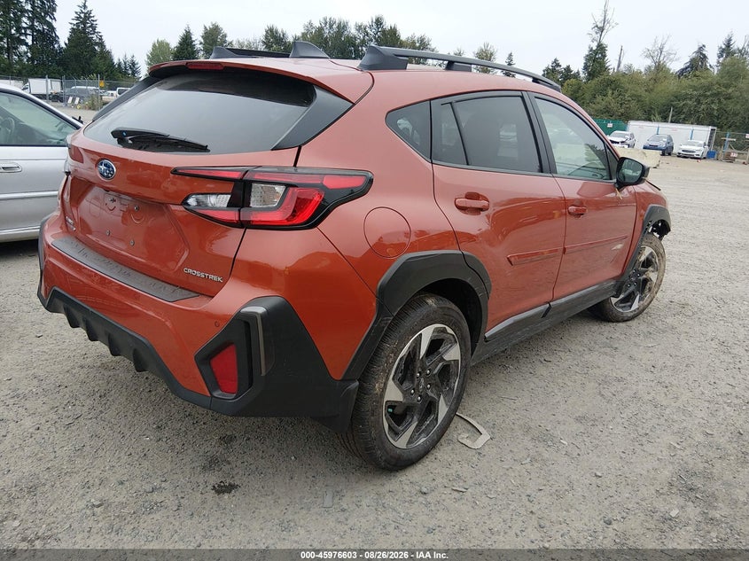 2025 Subaru Crosstrek VIN 4S4GUHL62S3740969 IAAI salvage auction — FRONT END, Clear (Washington), sold $12,975 on 2026-09-04 (photo 4)