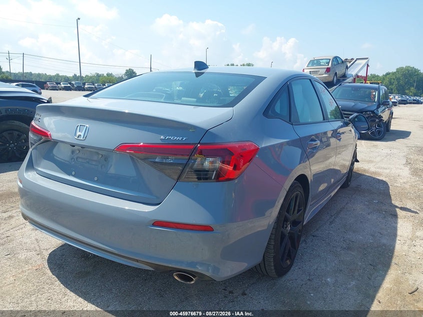 2022 Honda Civic VIN 2HGFE2F53NH564241 IAAI salvage auction — RIGHT FRONT, Salvage Title, sold $7,500 on 2026-09-10 (photo 4)