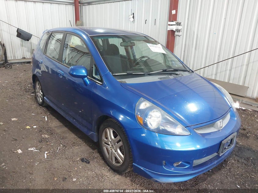 2007 Honda Fit VIN JHMGD38667S016844 IAAI salvage auction — WATER/FLOOD, Clear, sold $1,250 on 2026-10-03 (photo 1)