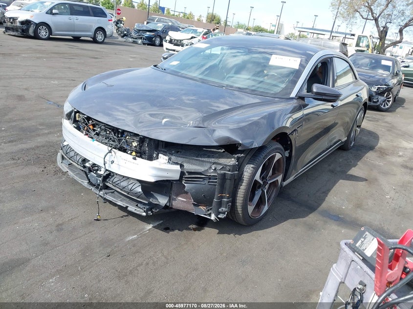 2023 Lucid Air VIN 50EA1TEA6PA002954 IAAI salvage auction — FRONT END, Wait Title, sold $13,150 on 2026-09-18 (photo 2)