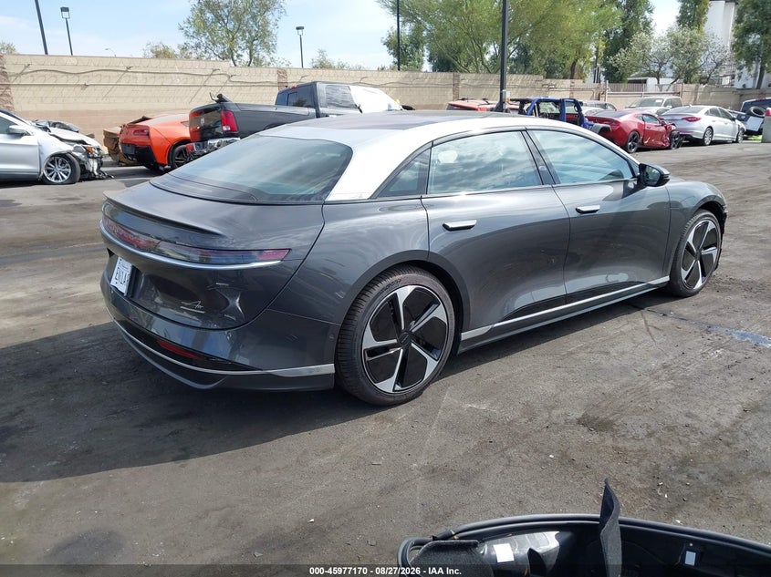2023 Lucid Air VIN 50EA1TEA6PA002954 IAAI salvage auction — FRONT END, Wait Title, sold $13,150 on 2026-09-18 (photo 4)