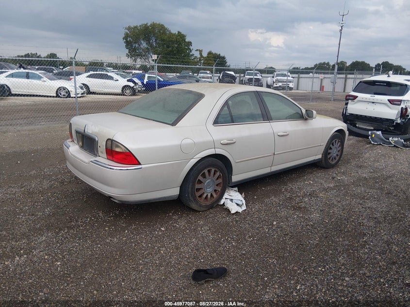 2004 Lincoln Ls VIN 1LNHM86S04Y617142 IAAI salvage auction — NORMAL WEAR, Clear (Louisiana), sold $425 on 2026-09-30 (photo 4)