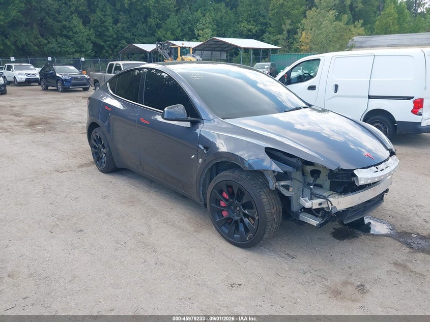 2022 Tesla Model y VIN 7SAYGDEE1NF377894 — IAAI salvage auction photo