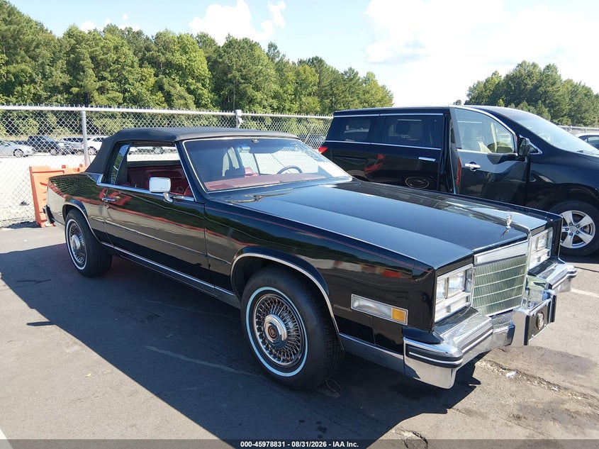 1984 Cadillac Eldorado VIN 1G6AL578XEE640508 — IAAI salvage auction photo