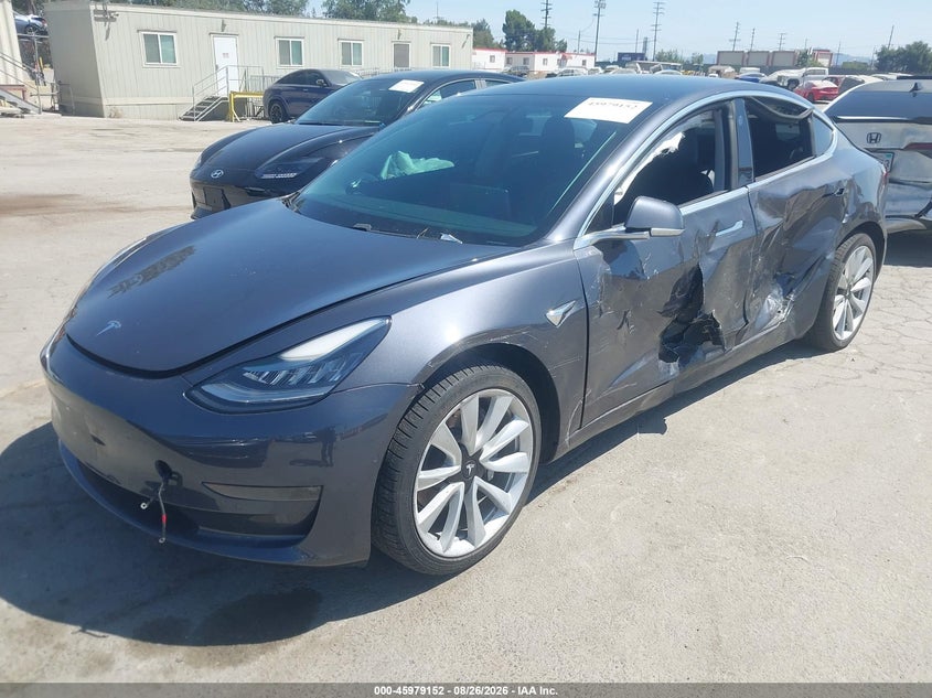 2018 Tesla Model 3 VIN 5YJ3E1EA5JF012086 IAAI salvage auction — LEFT SIDE, Wait Title, sold $6,275 on 2026-09-16 (photo 2)