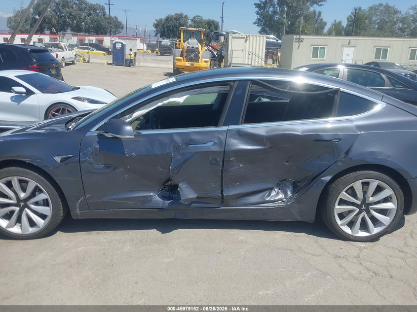 2018 Tesla Model 3 VIN 5YJ3E1EA5JF012086 IAAI salvage auction — LEFT SIDE, Wait Title, sold $6,275 on 2026-09-16 (photo 6)