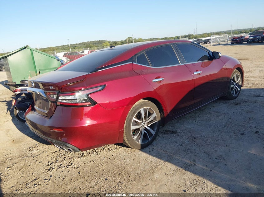 2020 Nissan Maxima VIN 1N4AA6DV2LC384723 IAAI salvage auction — LEFT REAR, Salvage (Oklahoma), sold $5,250 on 2026-09-30 (photo 4)