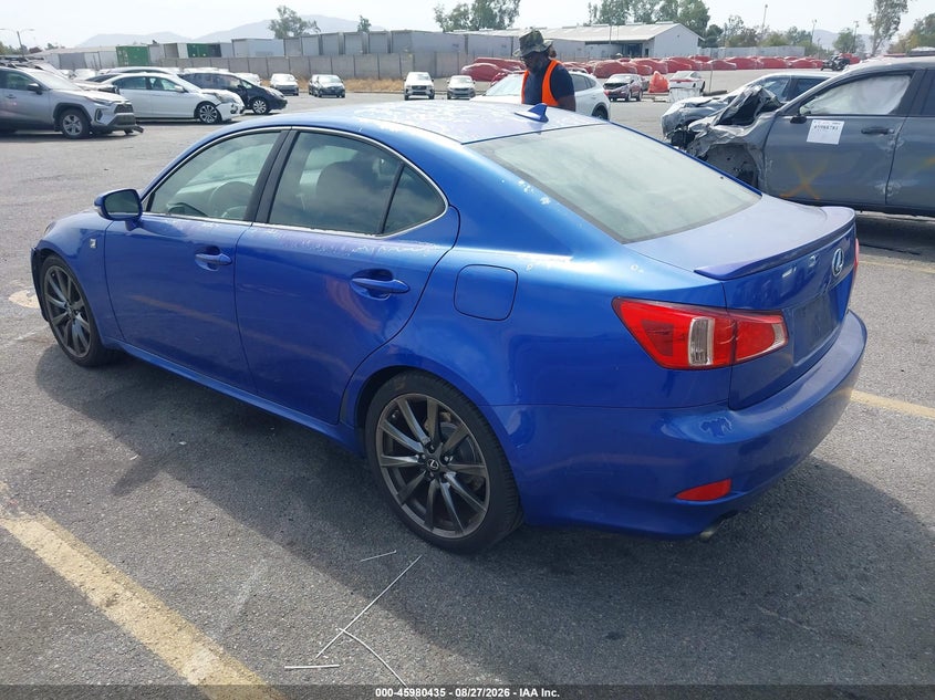 2011 Lexus Is VIN JTHBF5C22B2101760 IAAI salvage auction — FRONT END, Salvage (California), sold $1,600 on 2026-08-31 (photo 3)